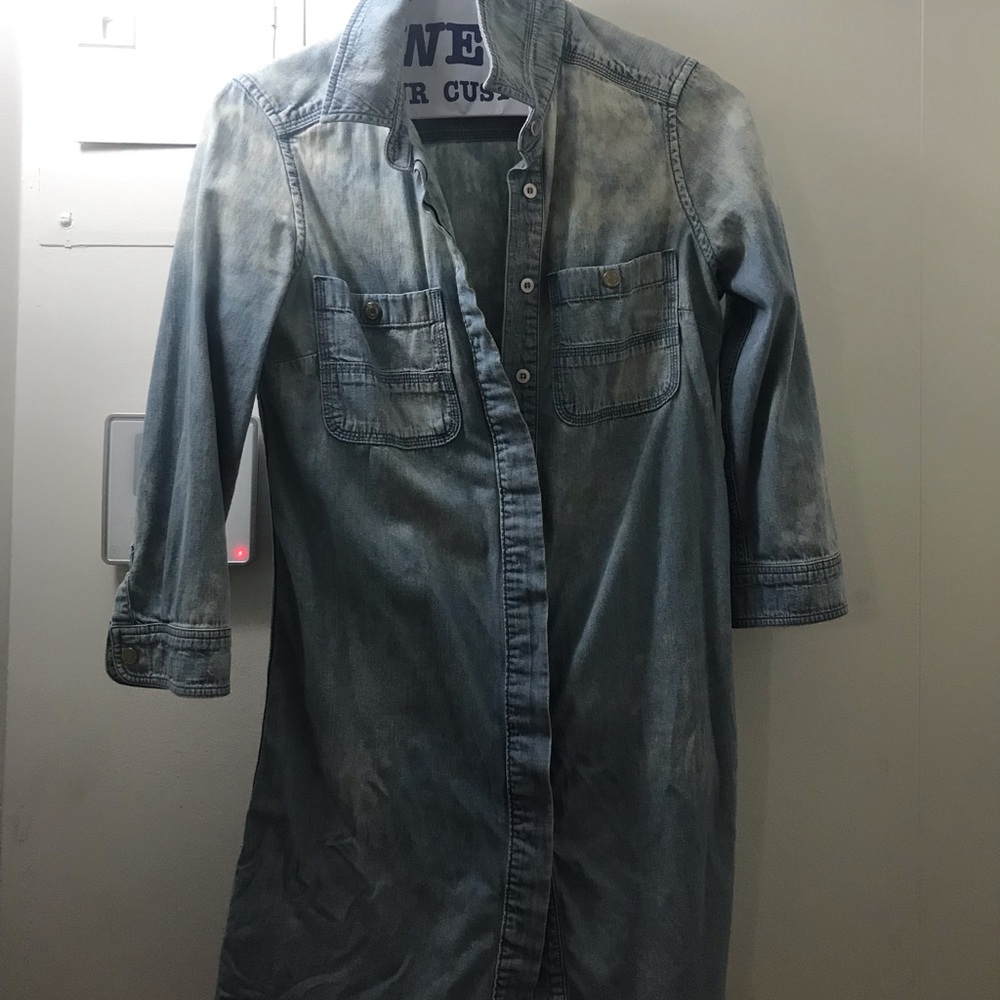 7 for all mankind distressed jean dress